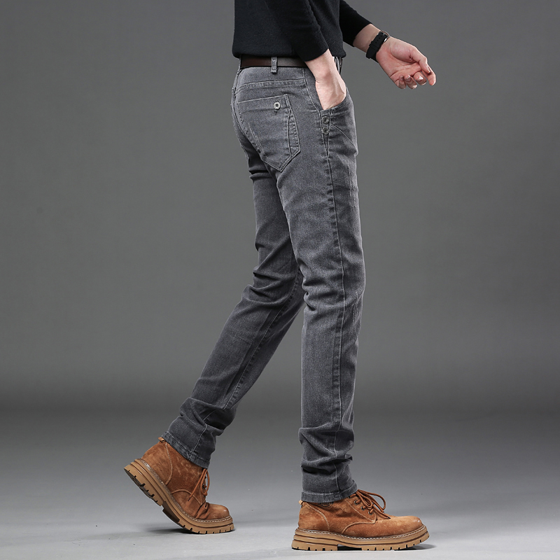 Jean Slim Coréen Gris Pur pour - Streetwear Brand Denim avis et prix