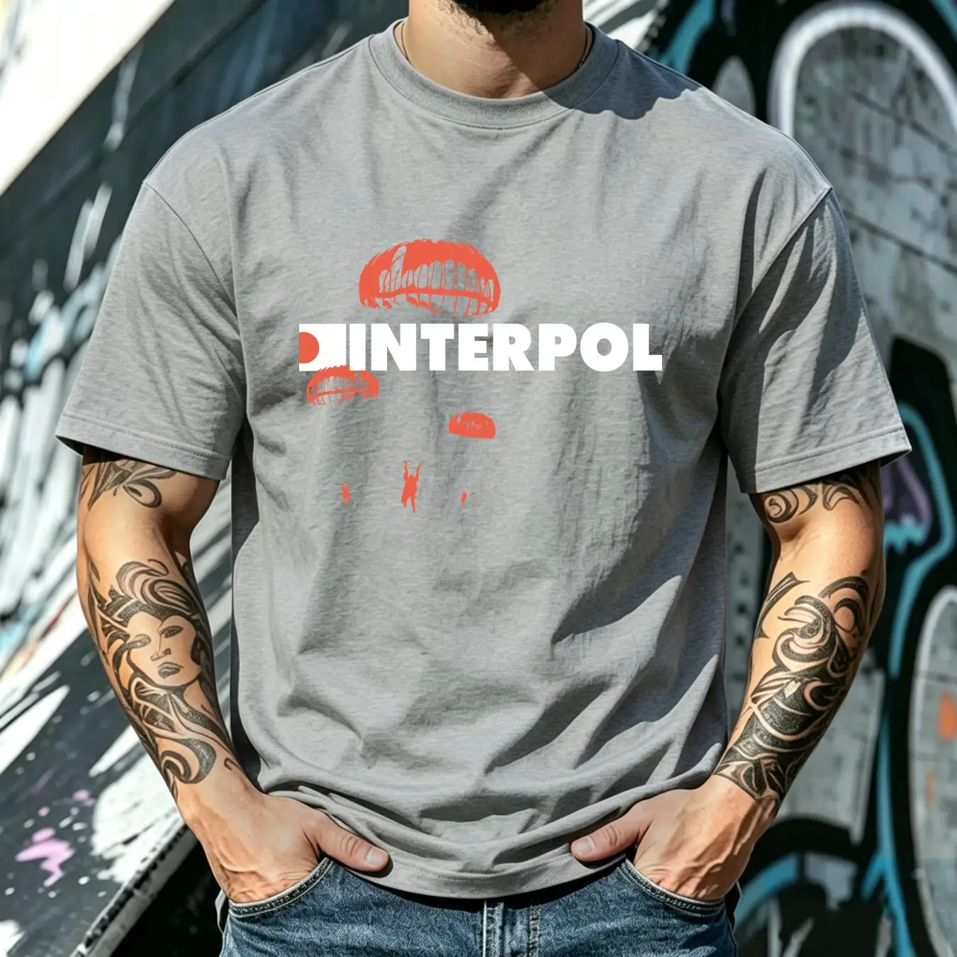 T-shirt lavé Interpol, style r - Streetwear Brand Vintage avis et prix